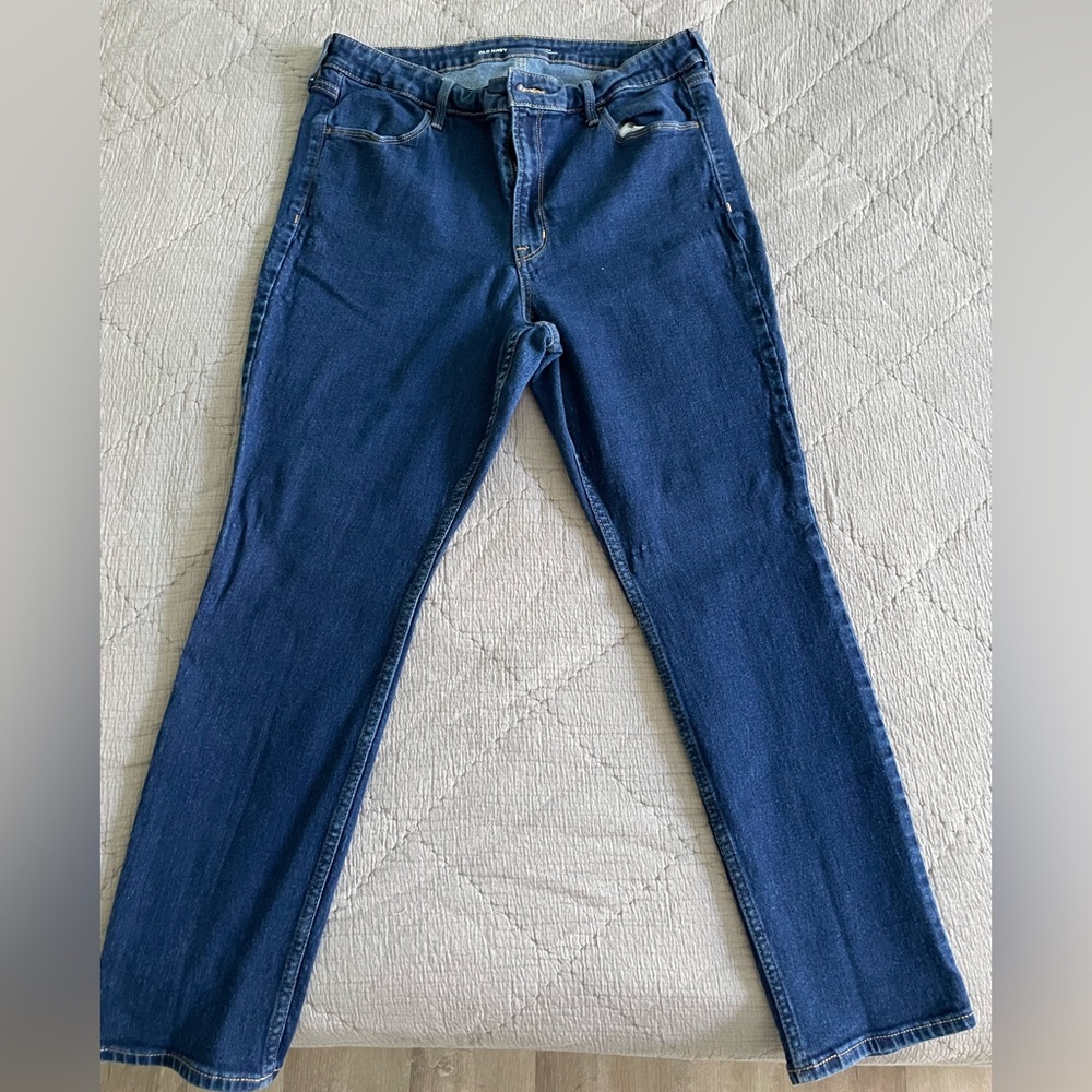 Old Navy High-Rise Wow Straight Jeans 16 Short